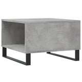 Table basse gris béton 55x55x36,5 cm bois d'ingénierie