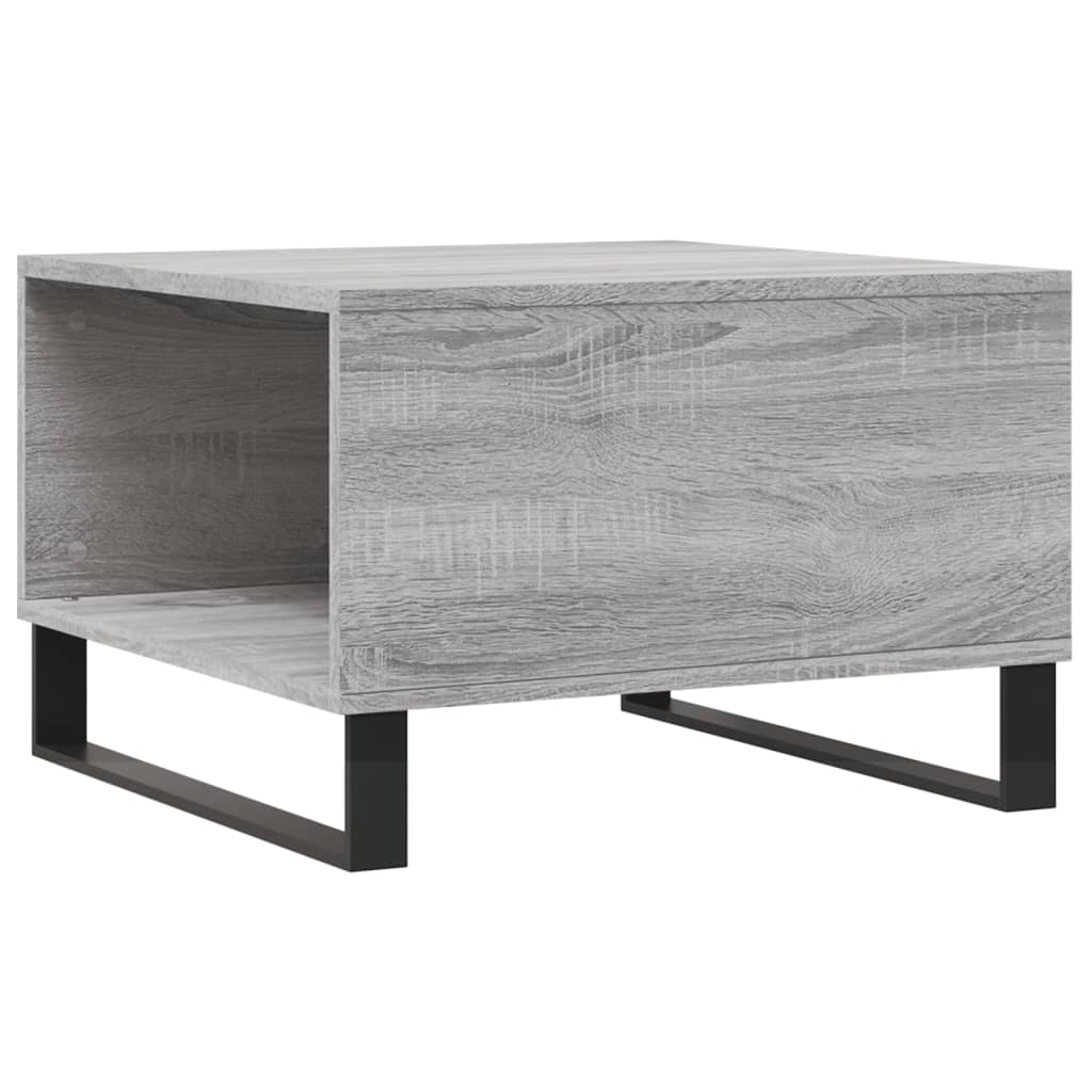 Table basse sonoma gris 55x55x36,5 cm bois d'ingénierie