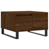 Table basse chêne marron 55x55x36,5 cm bois d'ingénierie