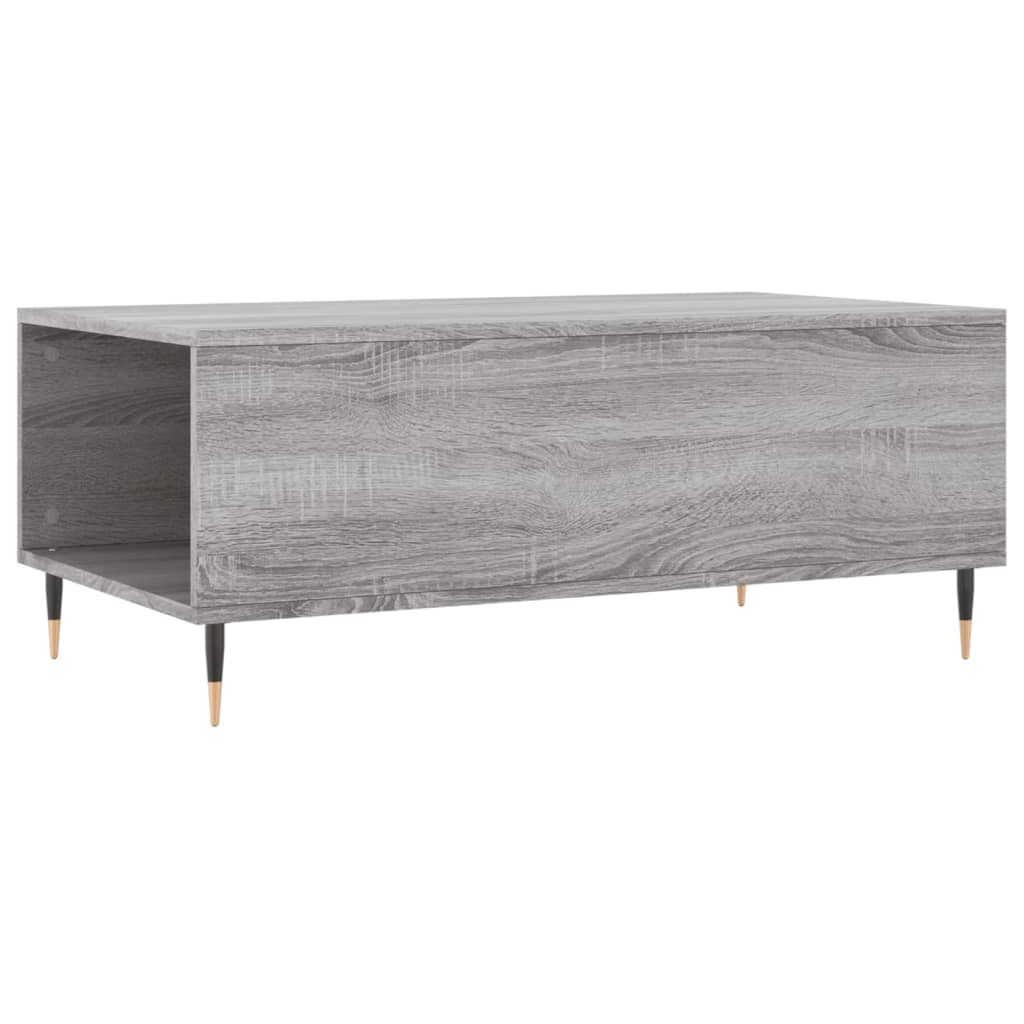 Table basse Sonoma gris 90x50x36,5 cm Bois d'ingénierie