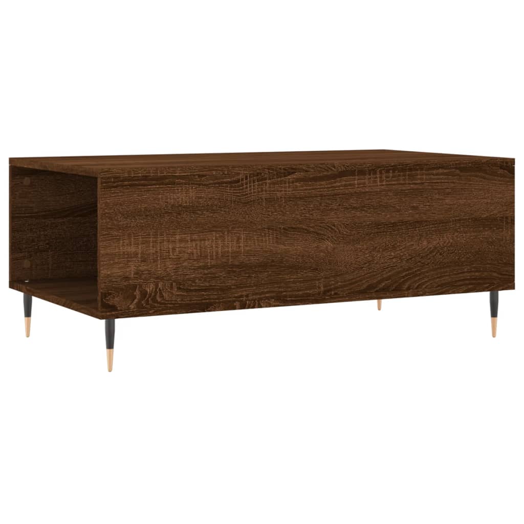 Table basse Chêne marron 90x50x36,5 cm Bois d'ingénierie