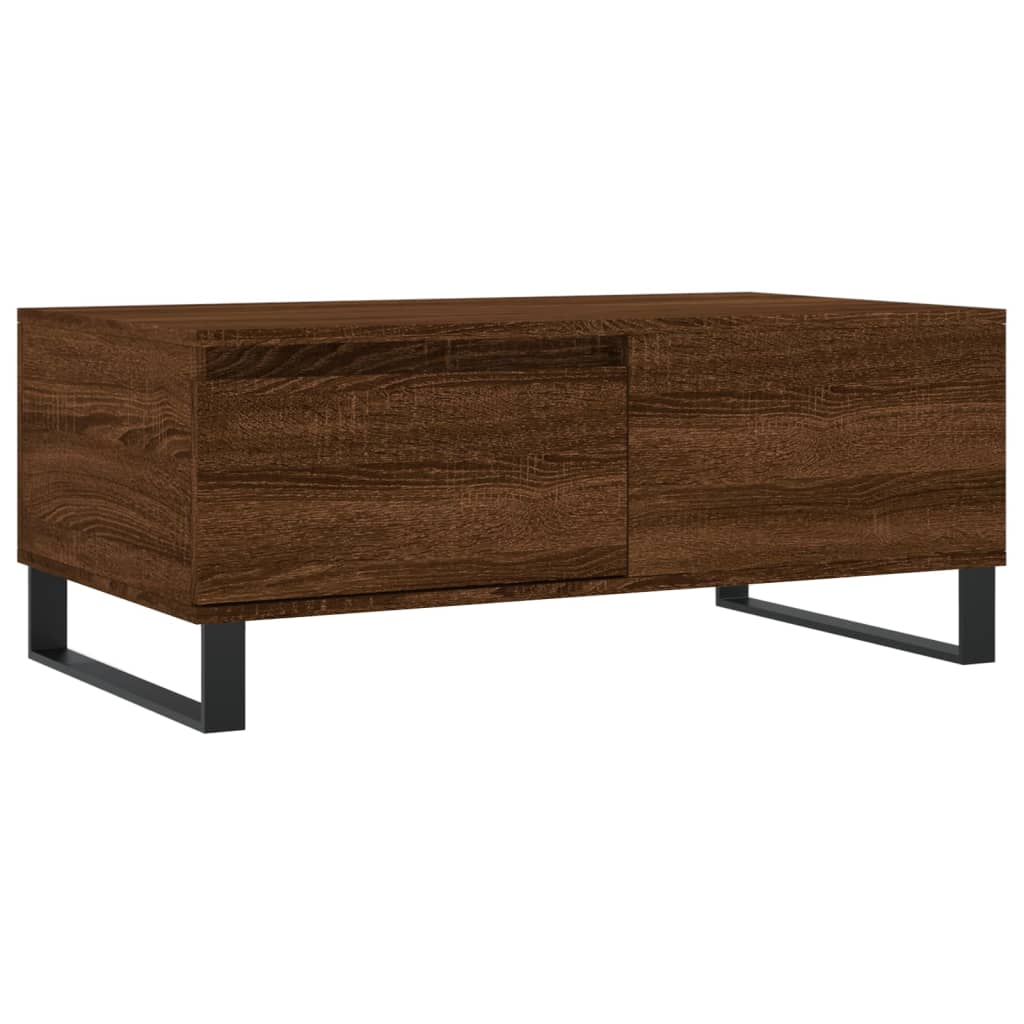 Table basse Chêne marron 90x50x36,5 cm Bois d'ingénierie