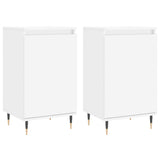 Buffets 2 pcs blanc 40x35x70 cm bois d’ingénierie