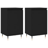 Sideboards 2 Stück schwarz 40x35x70 cm Holzwerkstoff