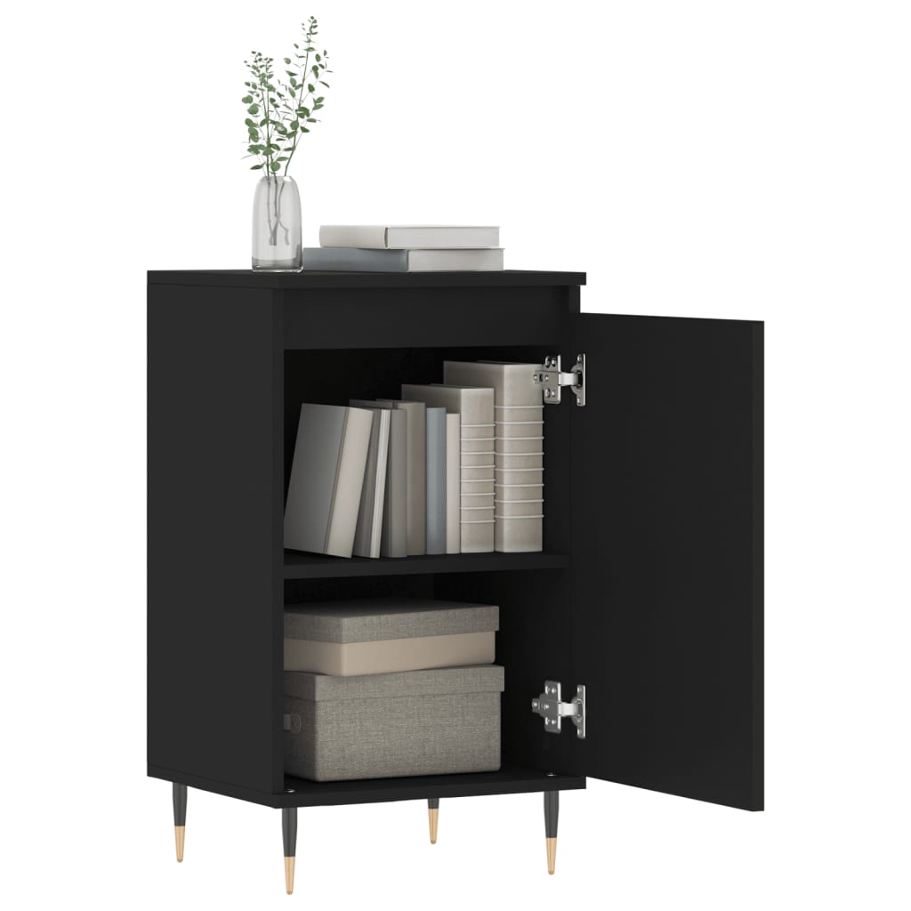 Sideboards 2 Stück schwarz 40x35x70 cm Holzwerkstoff