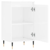 Buffets 2 pcs blanc brillant 40x35x70 cm bois d'ingénierie