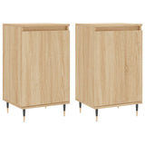 Buffets 2 pcs chêne sonoma 40x35x70 cm bois d'ingénierie