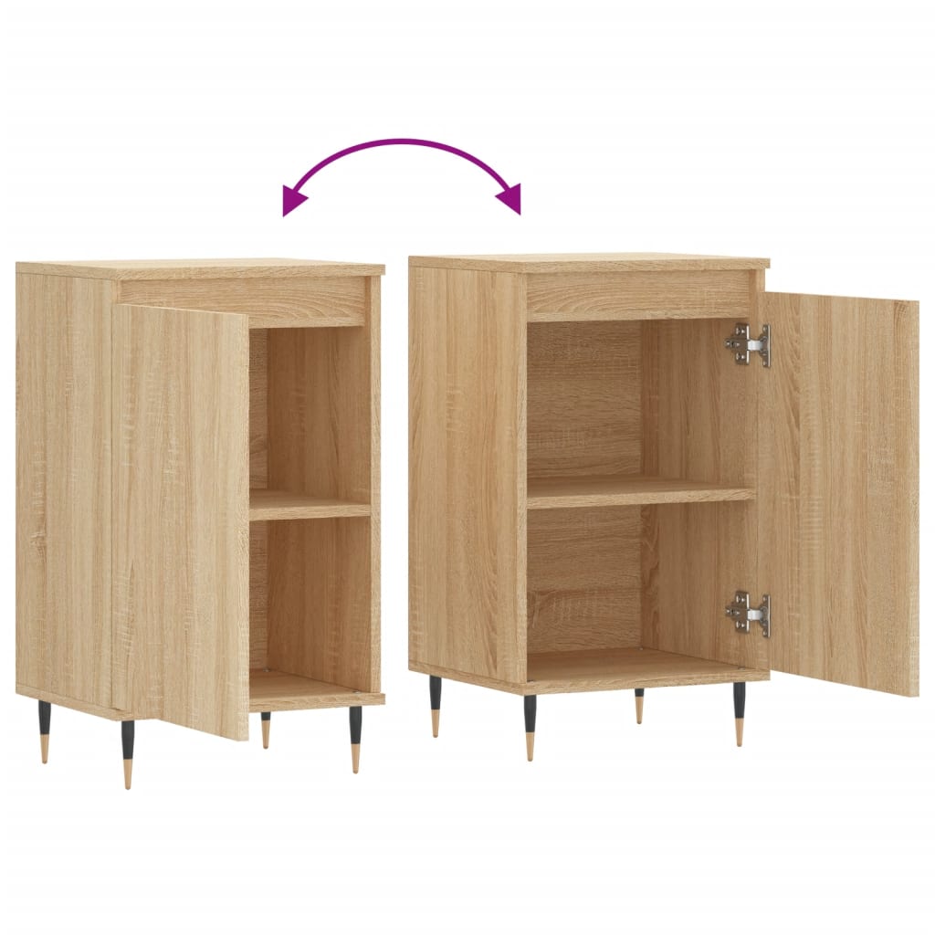 Buffets 2 pcs chêne sonoma 40x35x70 cm bois d'ingénierie