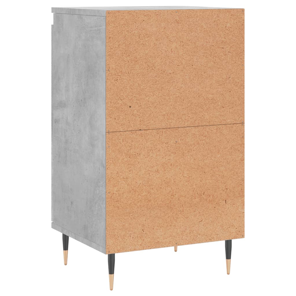 Buffets 2 pcs gris béton 40x35x70 cm bois d'ingénierie