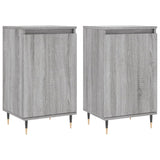 Buffets 2 pcs sonoma gris 40x35x70 cm bois d'ingénierie