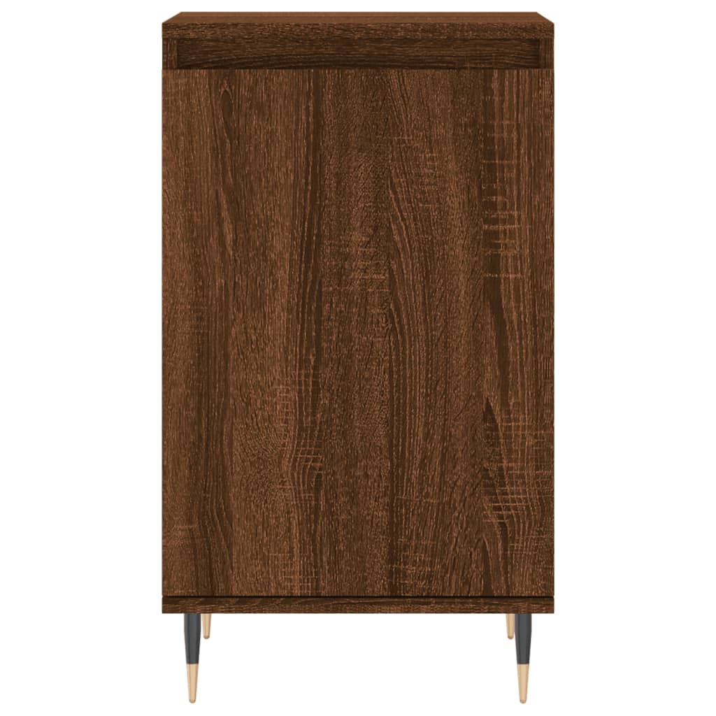 Buffet chêne marron 40x35x70 cm bois d'ingénierie