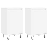 Buffets 2 pcs blanc 40x35x70 cm bois d’ingénierie