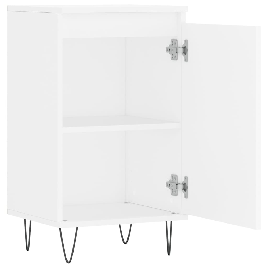 Buffets 2 pcs blanc 40x35x70 cm bois d’ingénierie