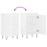 Buffets 2 pcs blanc 40x35x70 cm bois d’ingénierie