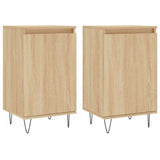 Buffets 2 pcs chêne sonoma 40x35x70 cm bois d'ingénierie