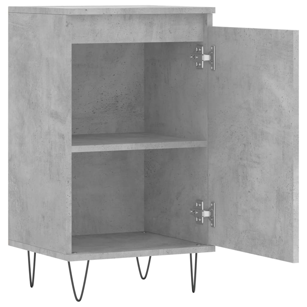 Betongraues Sideboard 40x35x70 cm, Holzwerkstoff