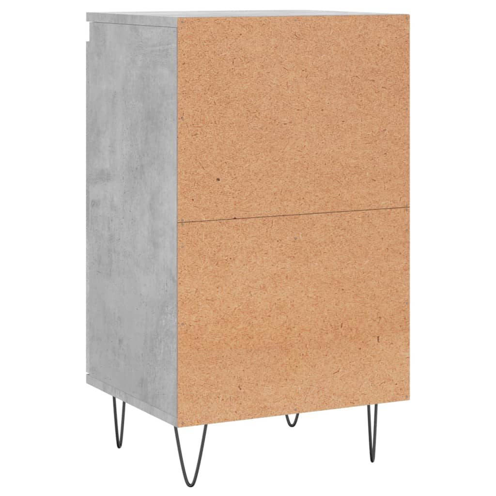 Buffets 2 pcs gris béton 40x35x70 cm bois d'ingénierie