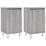 Buffets 2 pcs sonoma gris 40x35x70 cm bois d'ingénierie