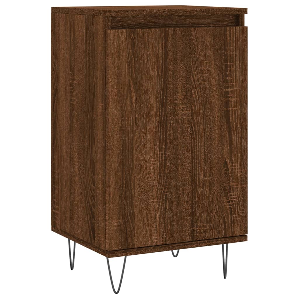 Buffets 2 pcs chêne marron 40x35x70 cm bois d'ingénierie