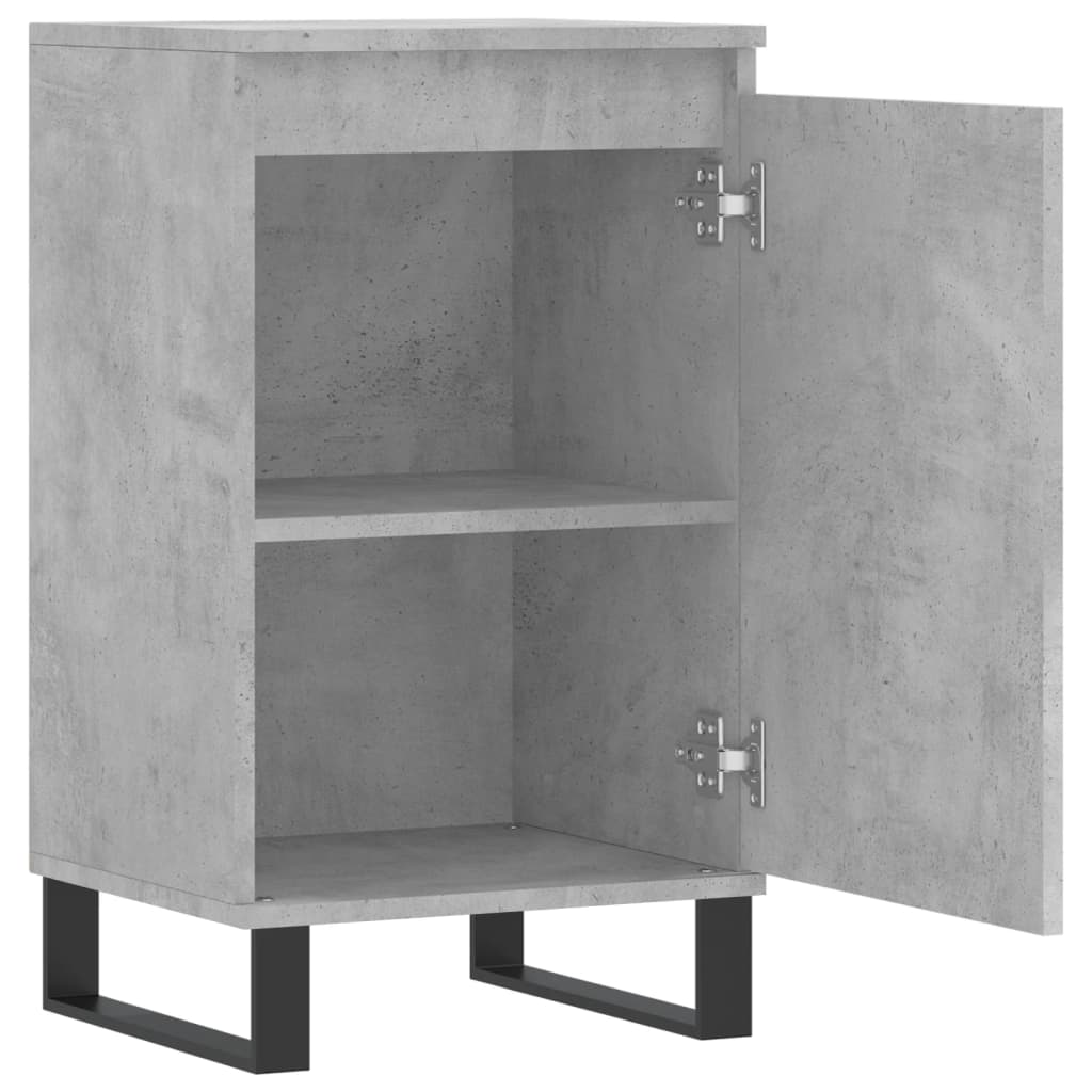 Betongraues Sideboard 40x35x70 cm, Holzwerkstoff