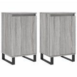 Buffets 2 pcs sonoma gris 40x35x70 cm bois d'ingénierie