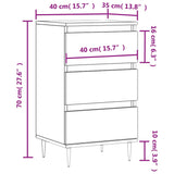 Buffet blanc 40x35x70 cm bois d’ingénierie