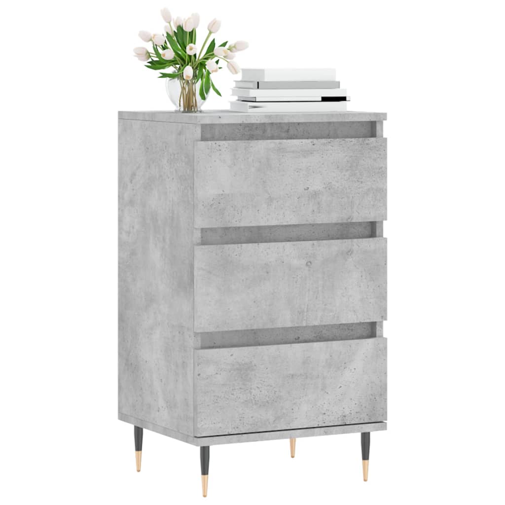 Betongraues Sideboard 40x35x70 cm, Holzwerkstoff