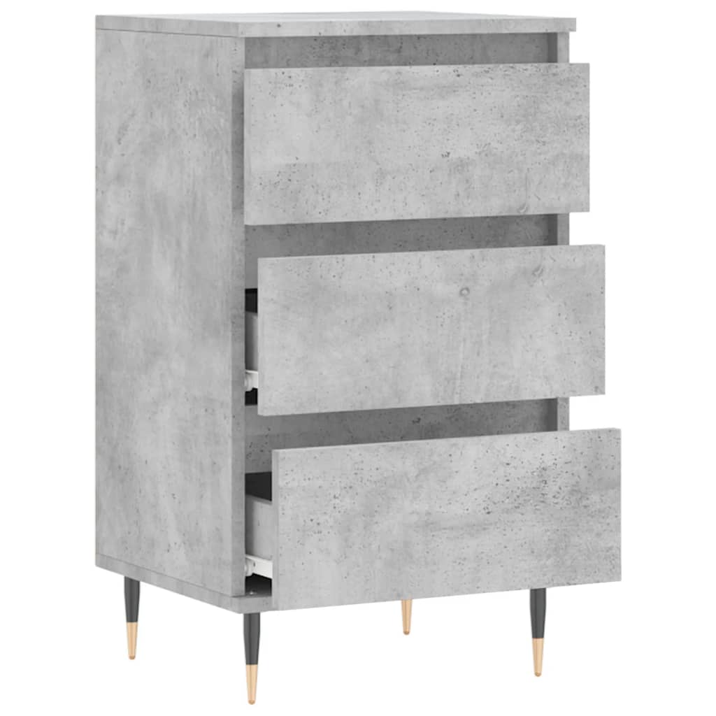 Betongraues Sideboard 40x35x70 cm, Holzwerkstoff