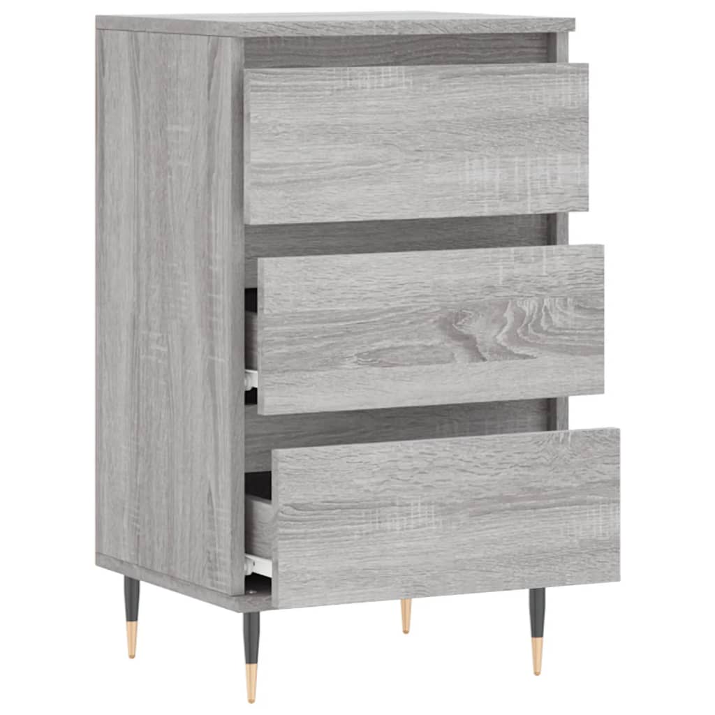 Buffet sonoma gris 40x35x70 cm bois d'ingénierie