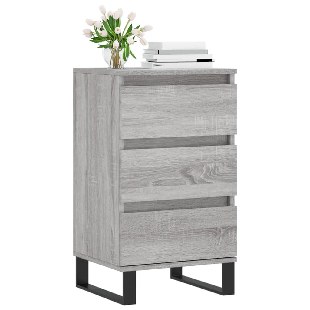 Sonoma graues Sideboard 40x35x70 cm, Holzwerkstoff