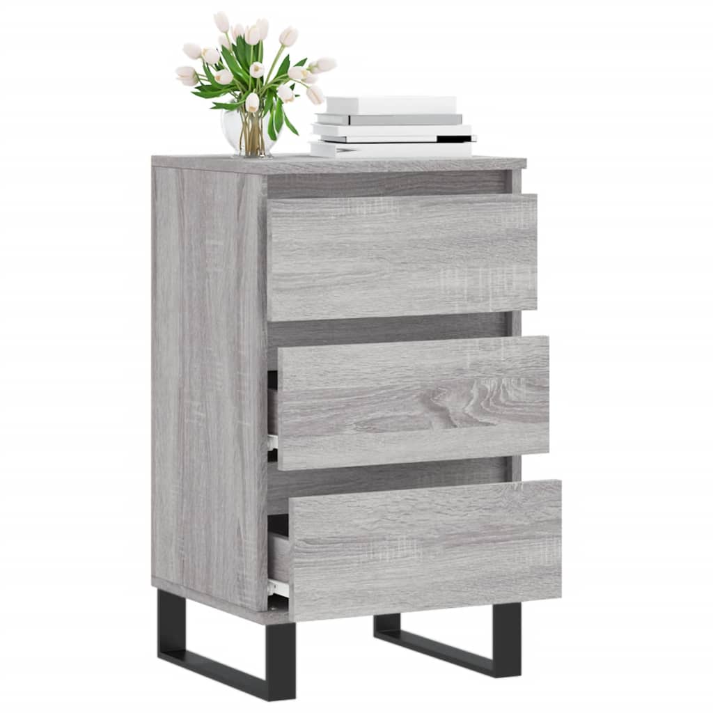 Sonoma graues Sideboard 40x35x70 cm, Holzwerkstoff