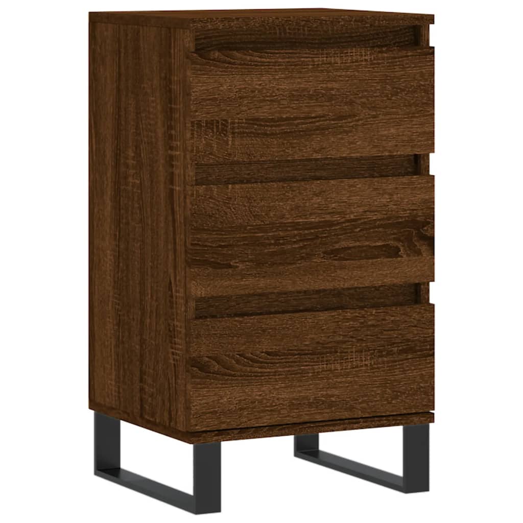 Sideboard aus brauner Eiche, 40 x 35 x 70 cm, Holzwerkstoff