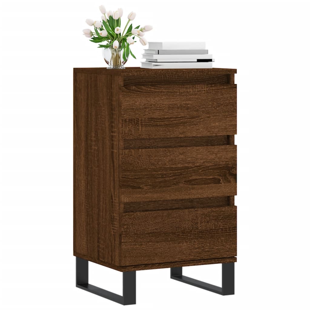 Sideboard aus brauner Eiche, 40 x 35 x 70 cm, Holzwerkstoff