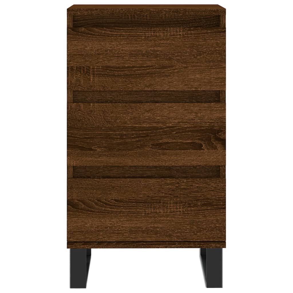 Sideboard aus brauner Eiche, 40 x 35 x 70 cm, Holzwerkstoff