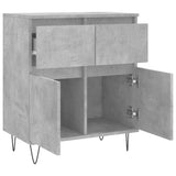 Buffet Gris béton 60x35x70 cm Bois d'ingénierie