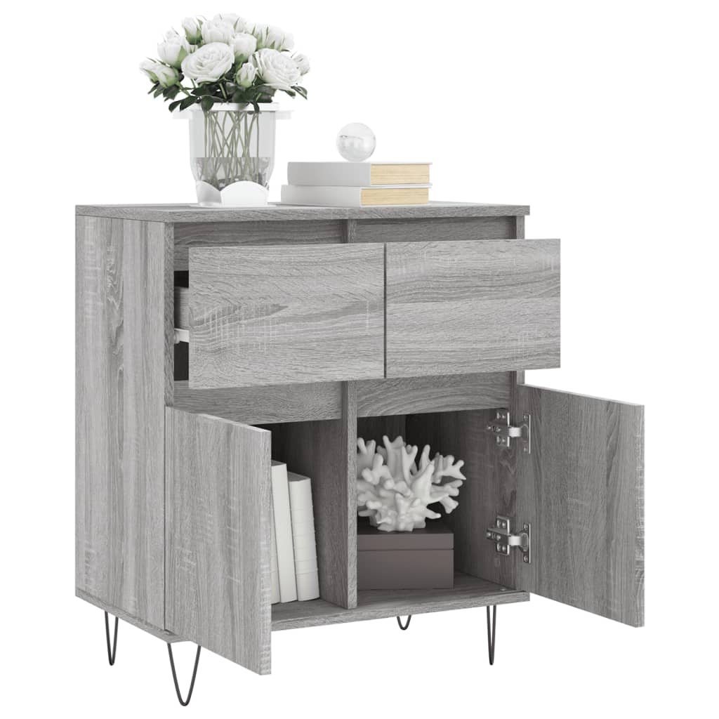 Buffet Sonoma gris 60x35x70 cm Bois d'ingénierie