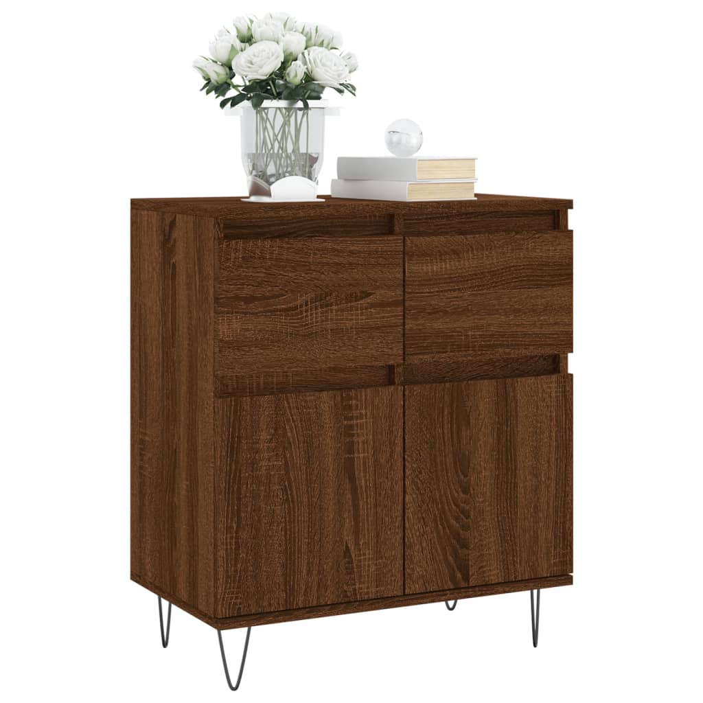 Buffet Chêne marron 60x35x70 cm Bois d'ingénierie