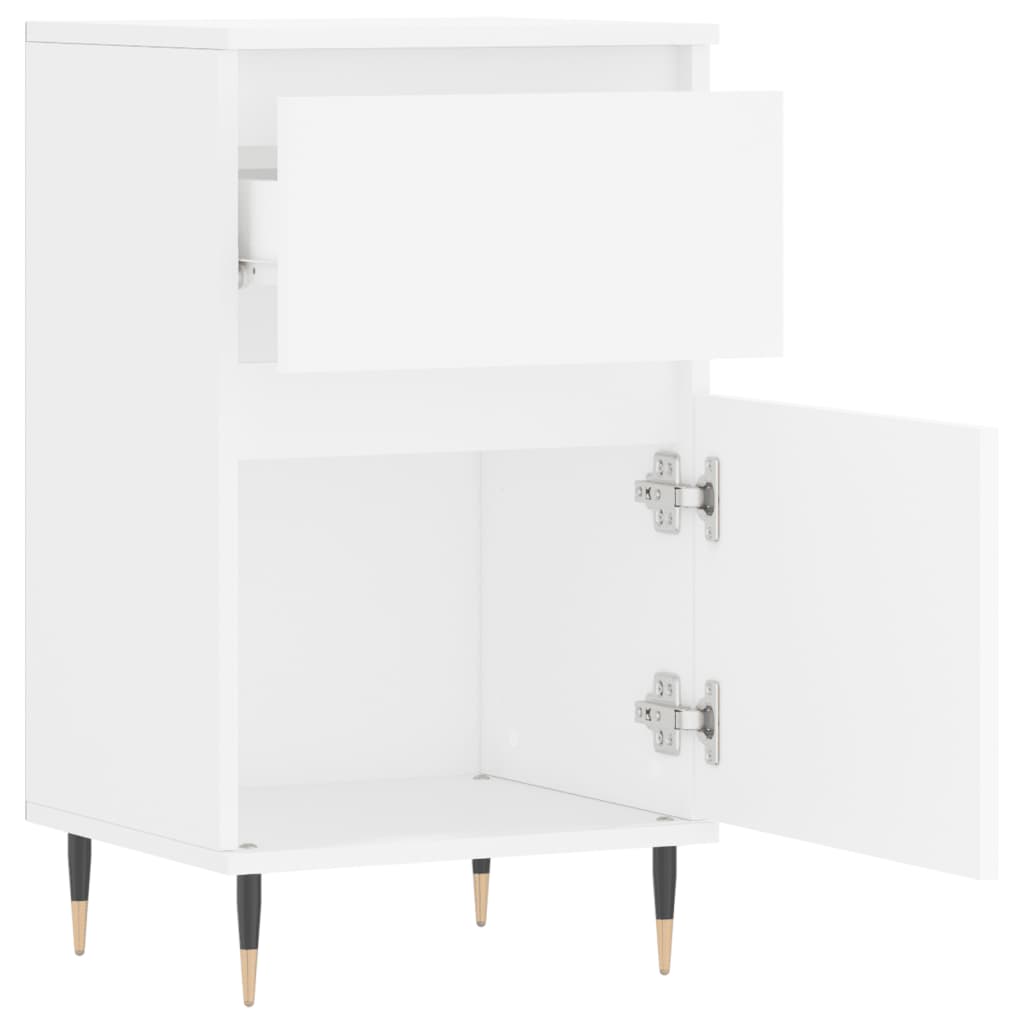 Buffets 2 pcs blanc 40x35x70 cm bois d’ingénierie