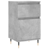 Buffets 2 pcs gris béton 40x35x70 cm bois d'ingénierie