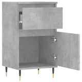 Buffets 2 pcs gris béton 40x35x70 cm bois d'ingénierie