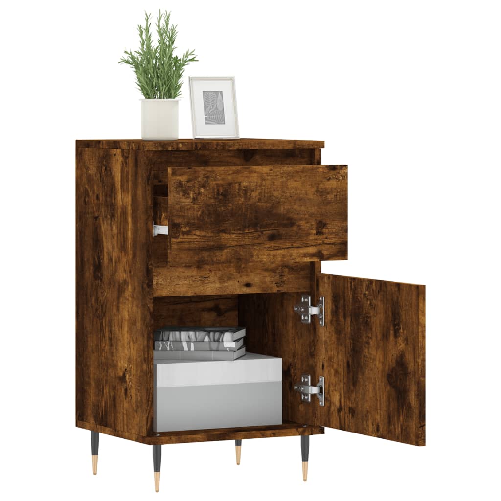 Sideboard aus geräucherter Eiche, 40 x 35 x 70 cm, Holzwerkstoff