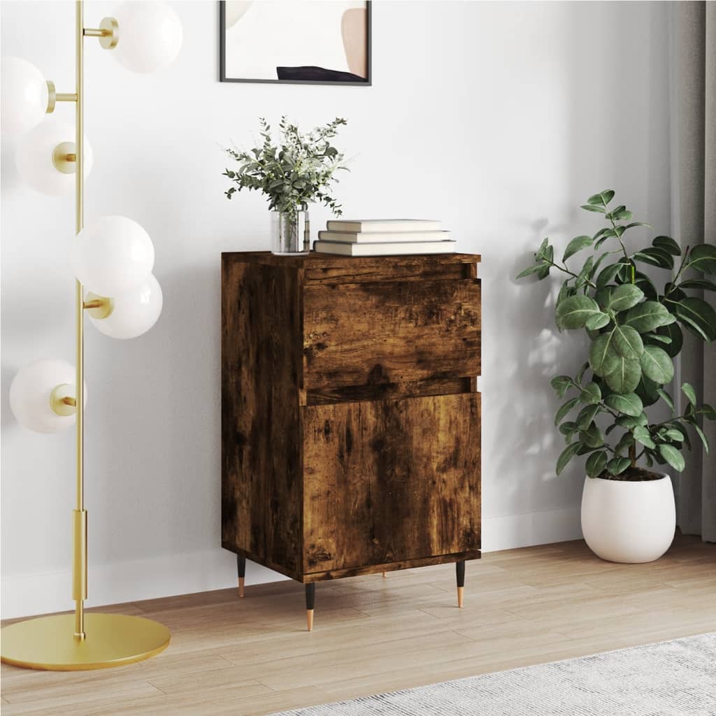 Sideboard aus geräucherter Eiche, 40 x 35 x 70 cm, Holzwerkstoff