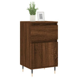 Buffet chêne marron 40x35x70 cm bois d'ingénierie