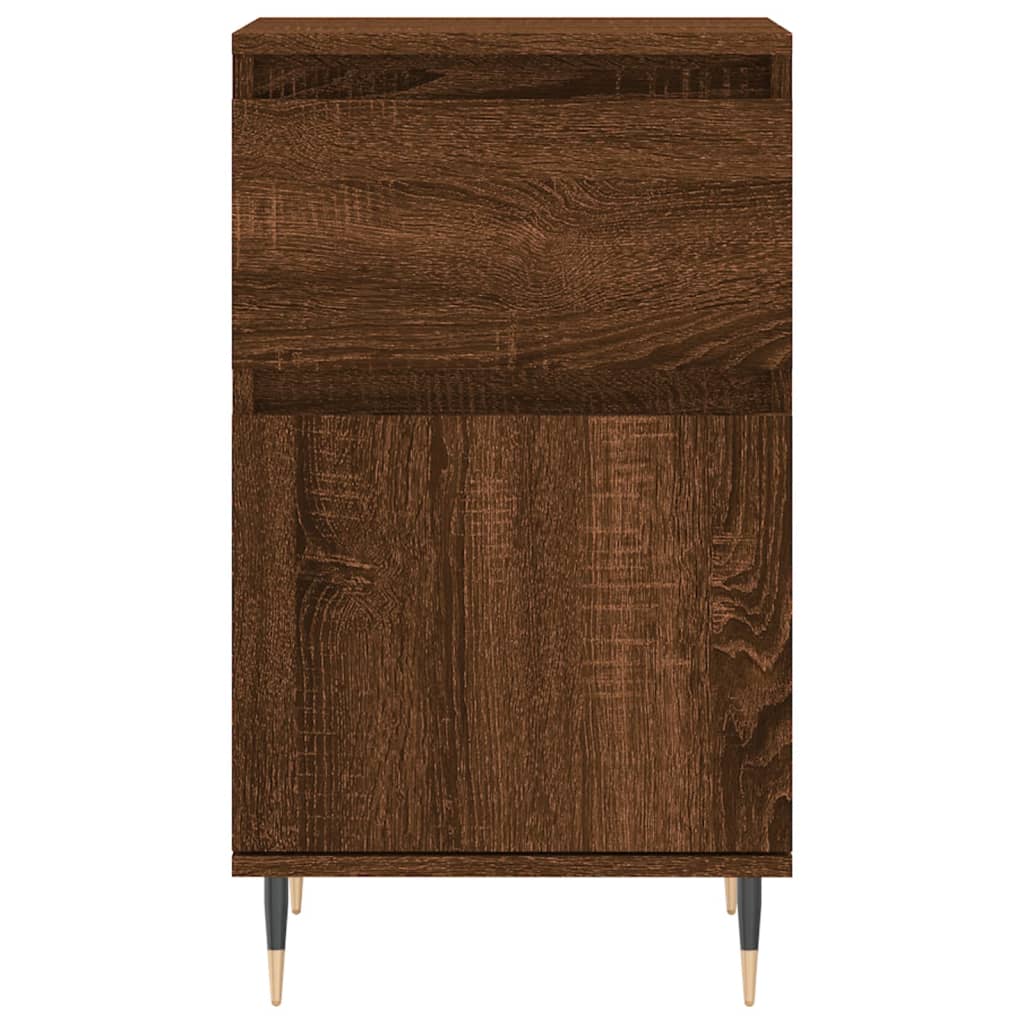 Buffet chêne marron 40x35x70 cm bois d'ingénierie