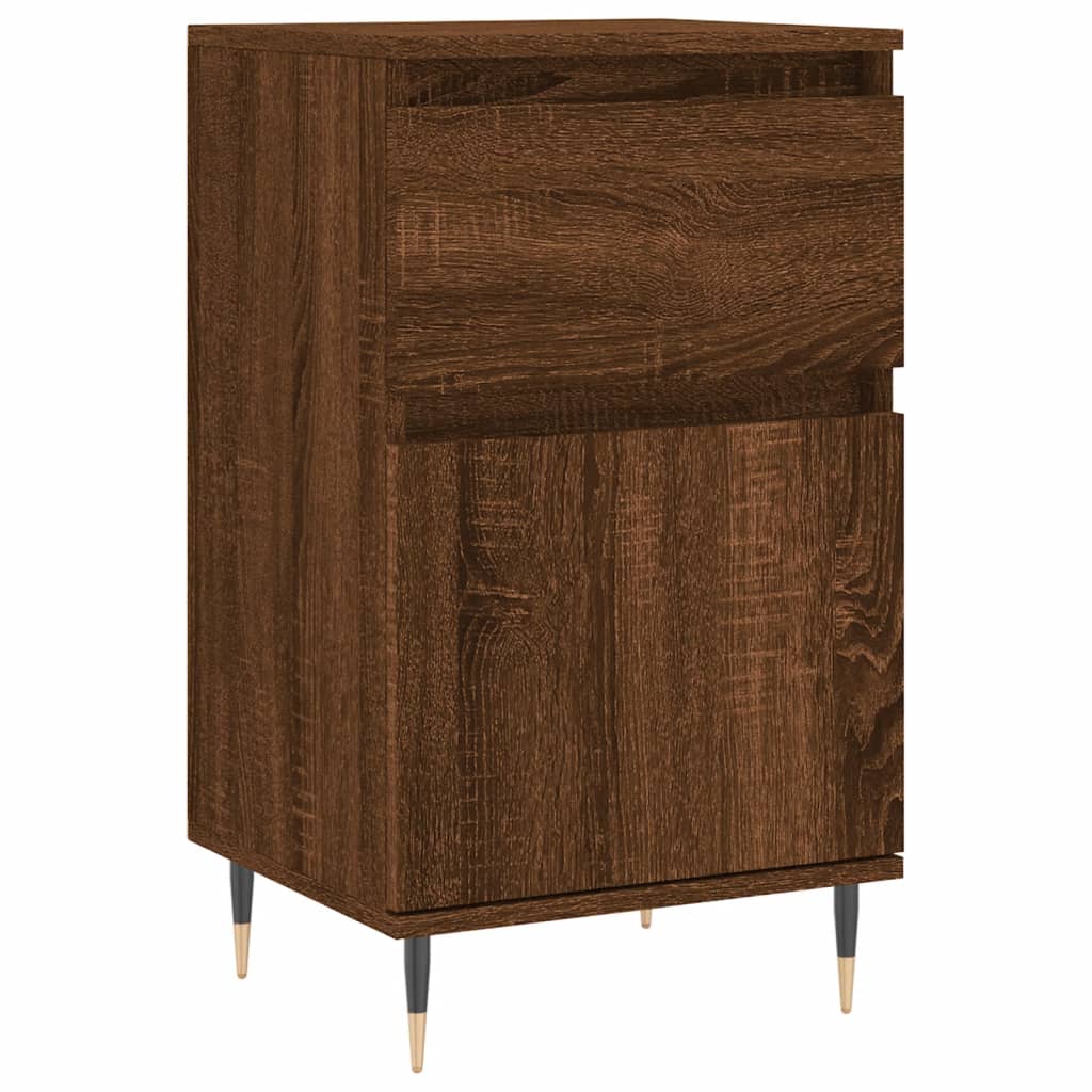 Buffets 2 pcs chêne marron 40x35x70 cm bois d'ingénierie