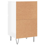 Buffets 2 pcs blanc brillant 40x35x70 cm bois d'ingénierie