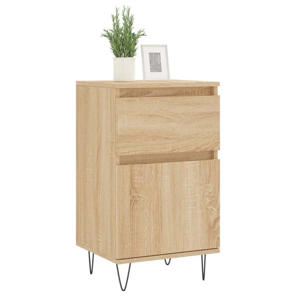 Sideboards 2 pcs sonoma oak 40x35x70 cm engineered wood