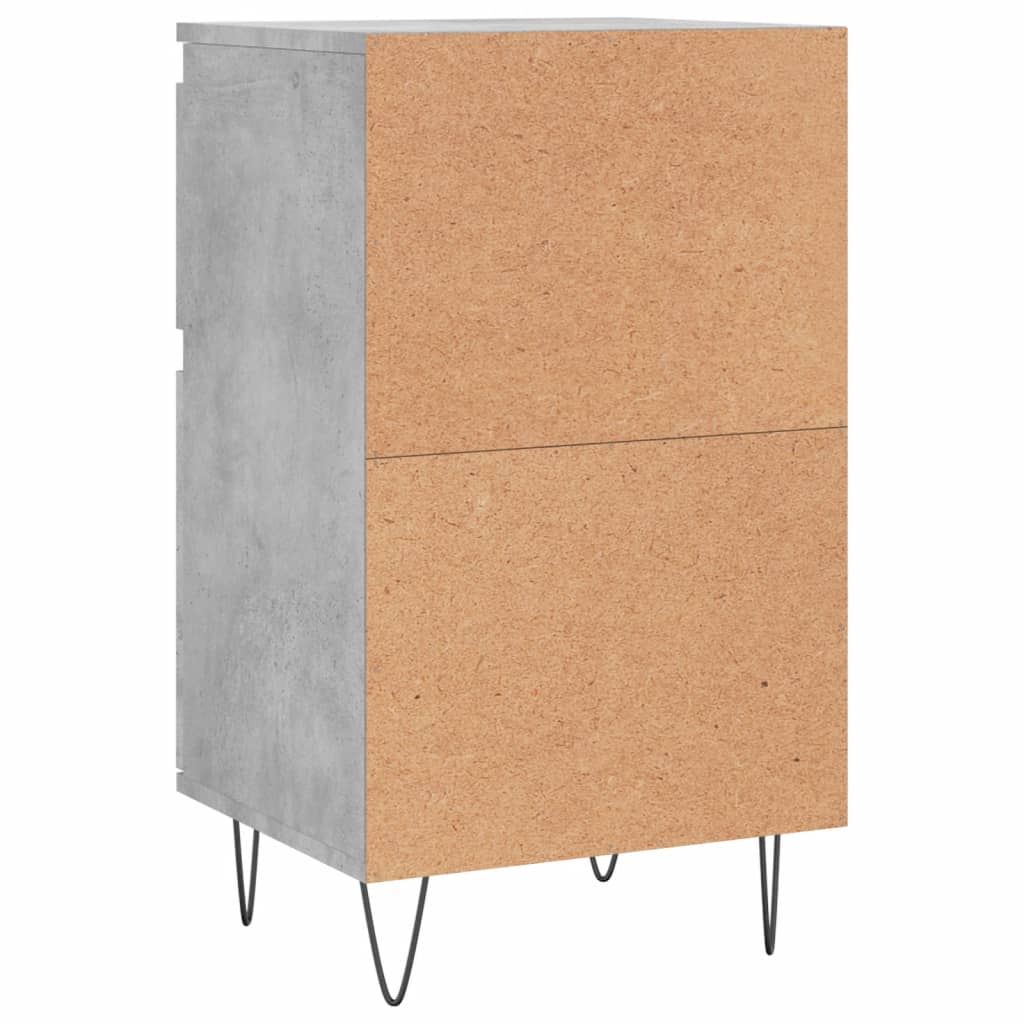 Buffets 2 pcs gris béton 40x35x70 cm bois d'ingénierie