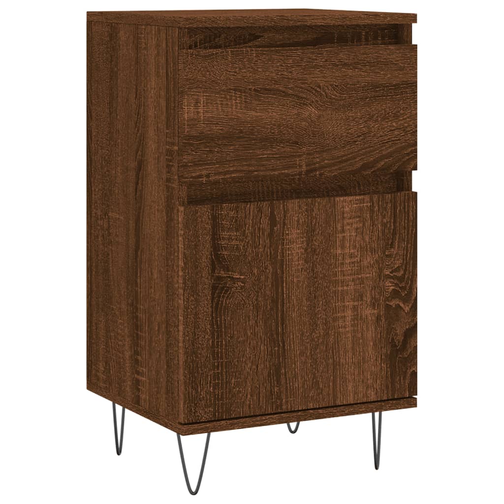 Sideboards 2 pcs oak brown 40x35x70 cm engineered wood