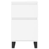 Buffets 2 pcs blanc 40x35x70 cm bois d’ingénierie